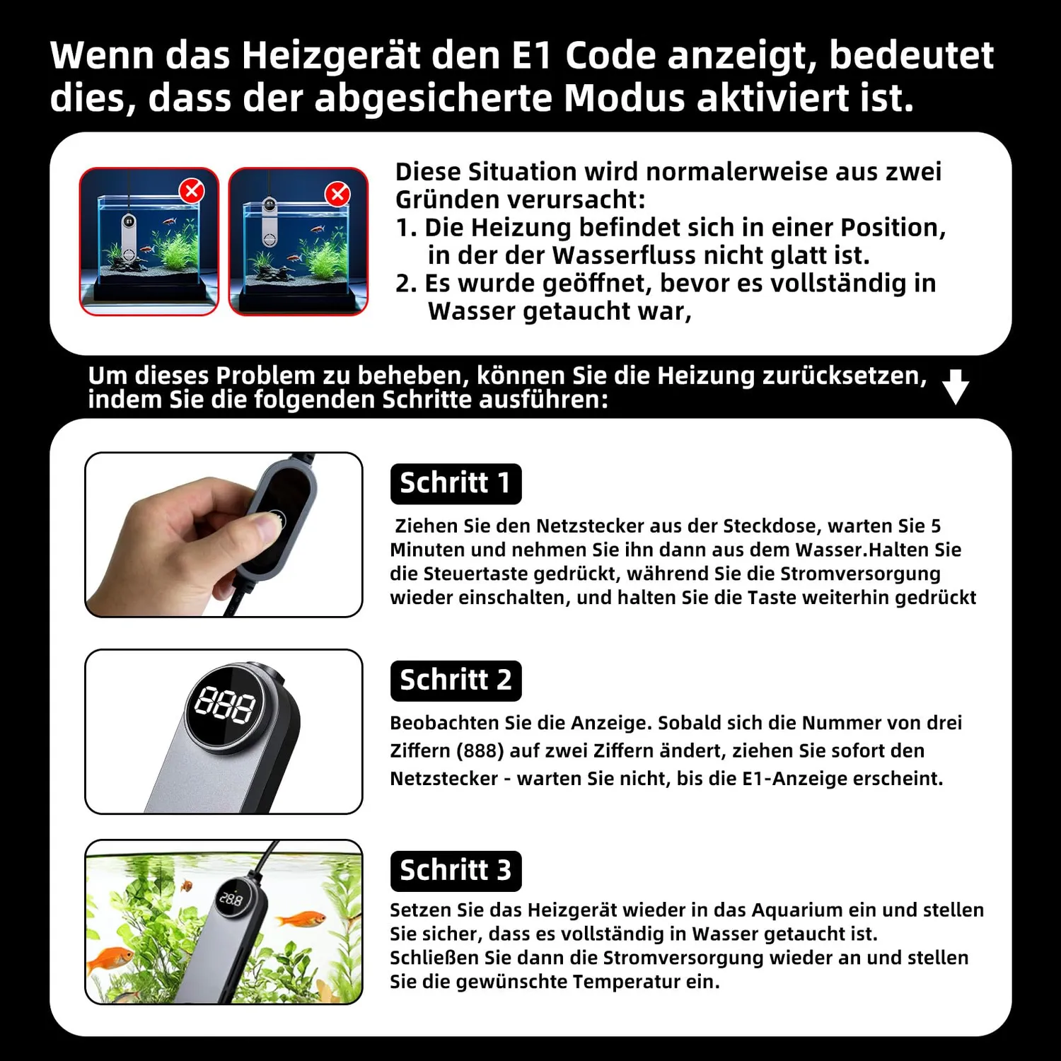 boxtech riscaldatore acquario 75W display digitale