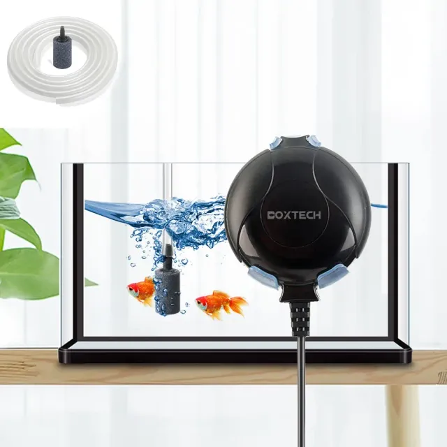 Boxtech Mini aeratore acquario 1W nero 50L