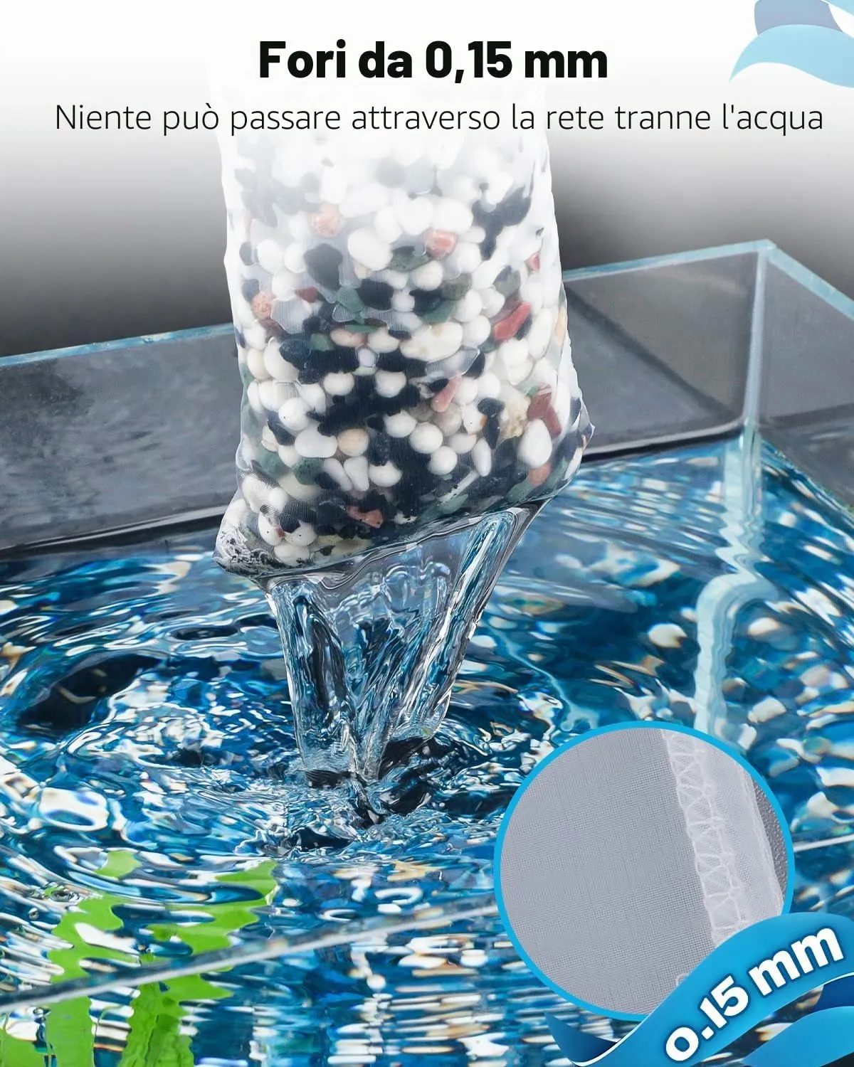 Pawfly Sacchetti Filtranti 150 Micron 21x8 cm 4 Pezzi