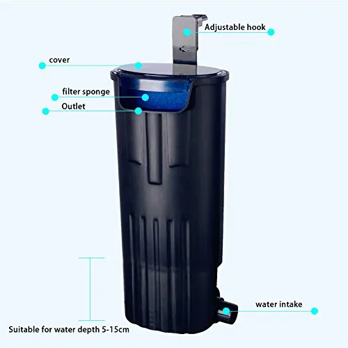LONDAFISH Filtro Interno Acquario 600 L/H per Tartarughiere