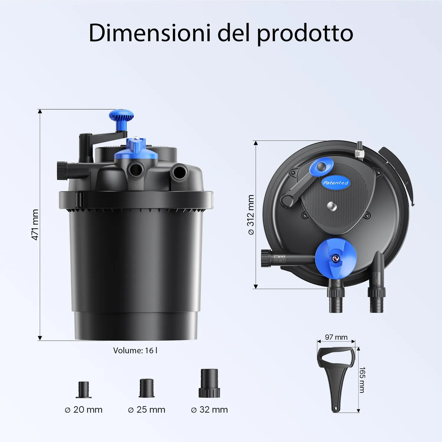 SunSun CPF-2500 filtro laghetto a pressione UVC 11W
