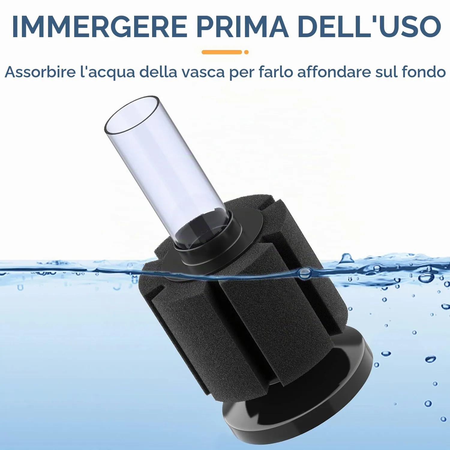 Pawfly filtro spugna nano 3 pz fino a 40L betta gamberi