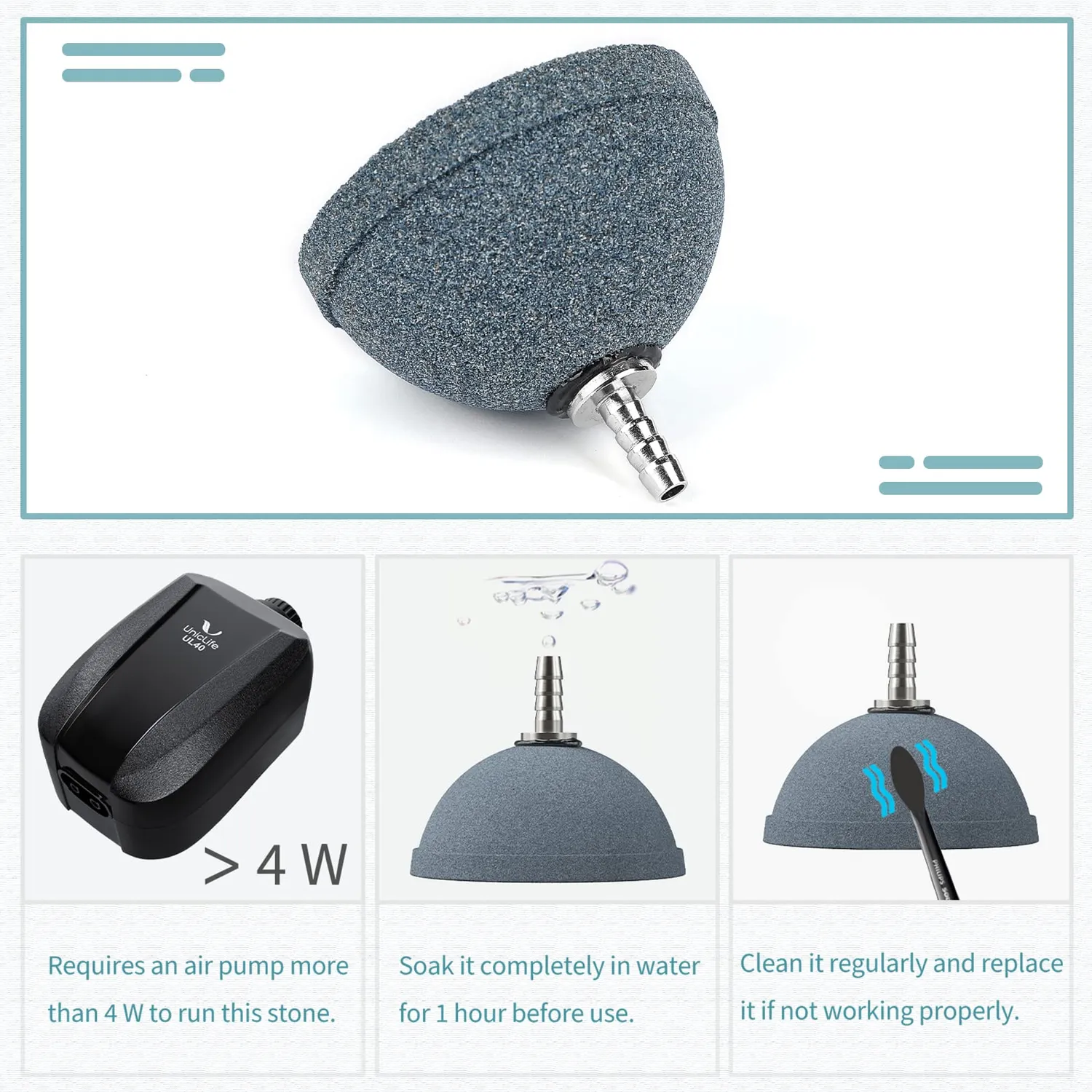 Pawfly ASR-060 pietra d'aria 6 cm 2 pezzi bolle medie