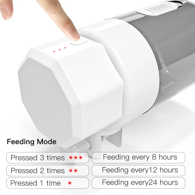 Londafish Distributore Automatico Cibo Pesci 350 ml Timer a Batteria