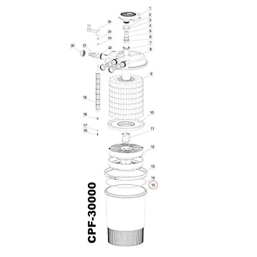SunSun CPF-30000 contenitore ricambio filtro pressione laghetto