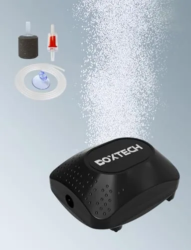 boxtech mini aeratore acquario 1,5W kit pietra aria