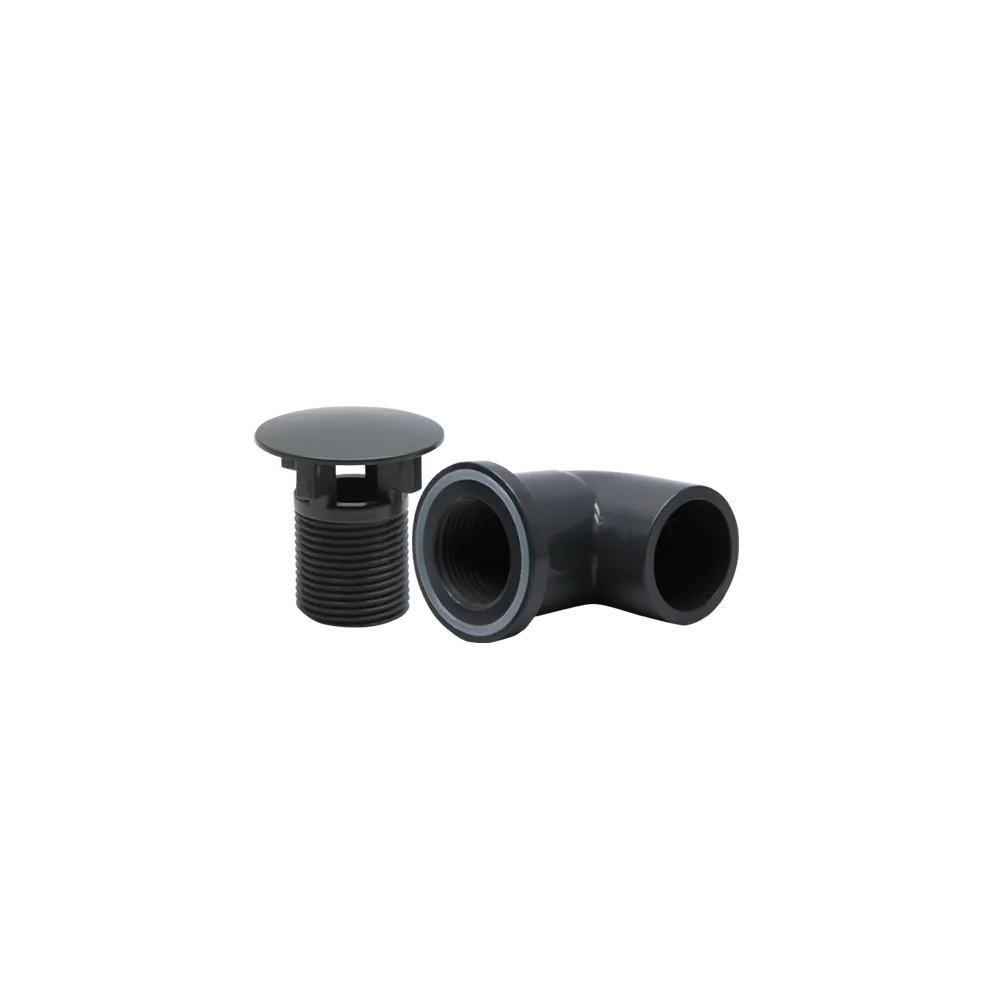 Aquariatech Raccorderia Gomito Scarico con Griglia PVC Ø25 Grigio