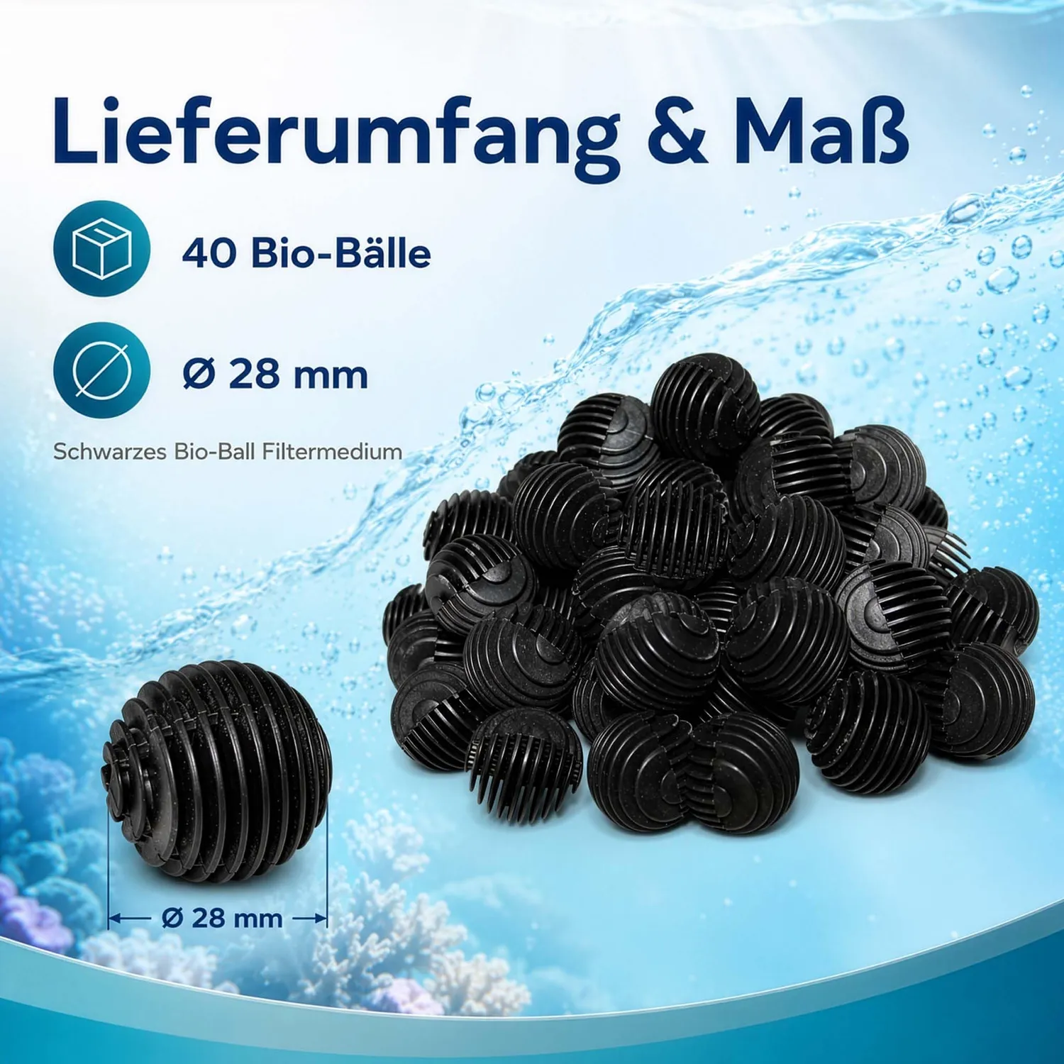 SunSun HW-302 bio balls filtro esterno 40 pezzi