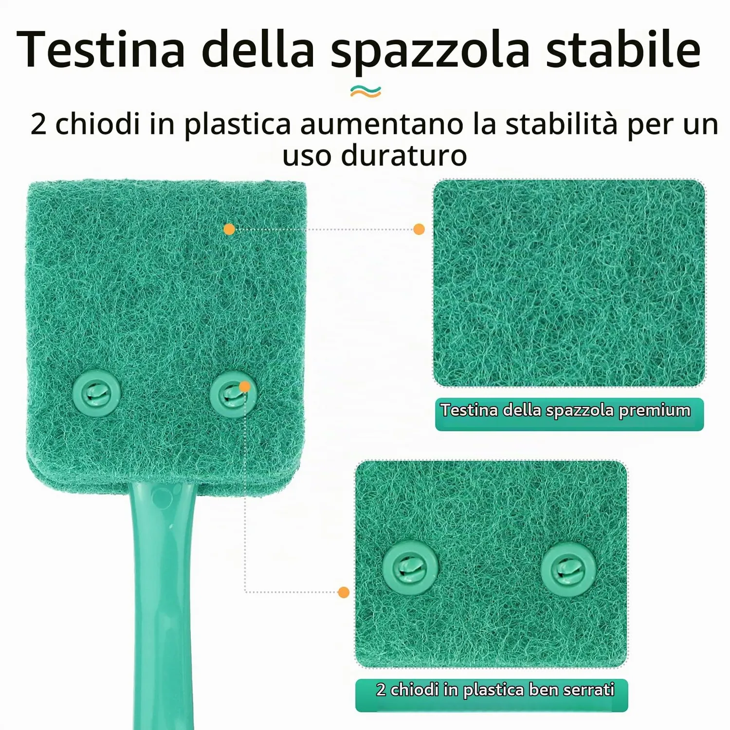 Pawfly Raschietto Alghe Acquario Spugna Manico 25,4 cm