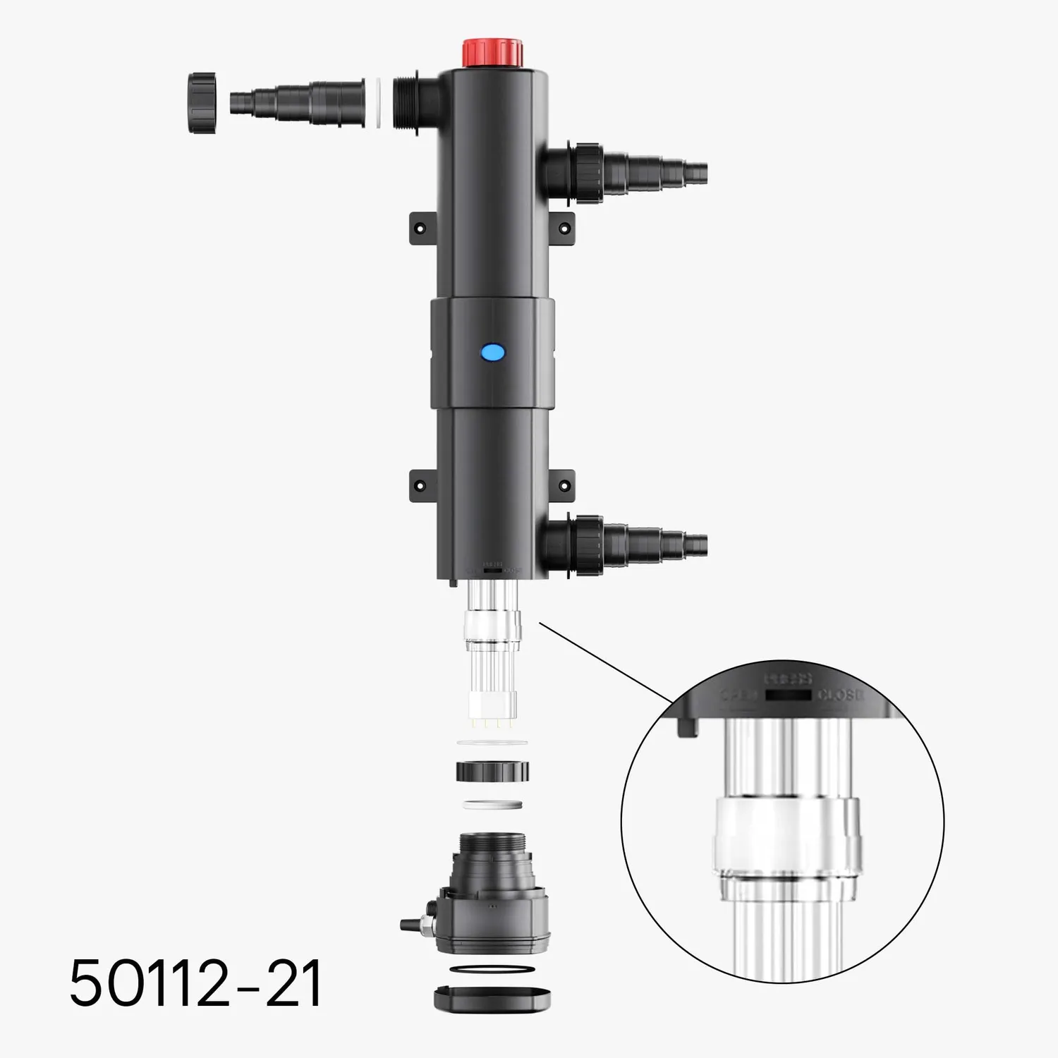 SunSun CUV-218C boccola vetro quarzo ricambio chiarificatore UVC laghetto