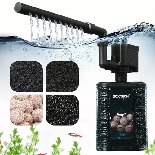 boxtech 5 in 1 filtro interno acquario 3W 390 L/H 75-150 L