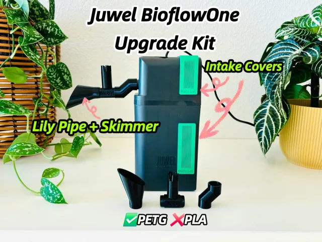 Moby Lab Bioflow One lily pipe skimmer cover set nero
