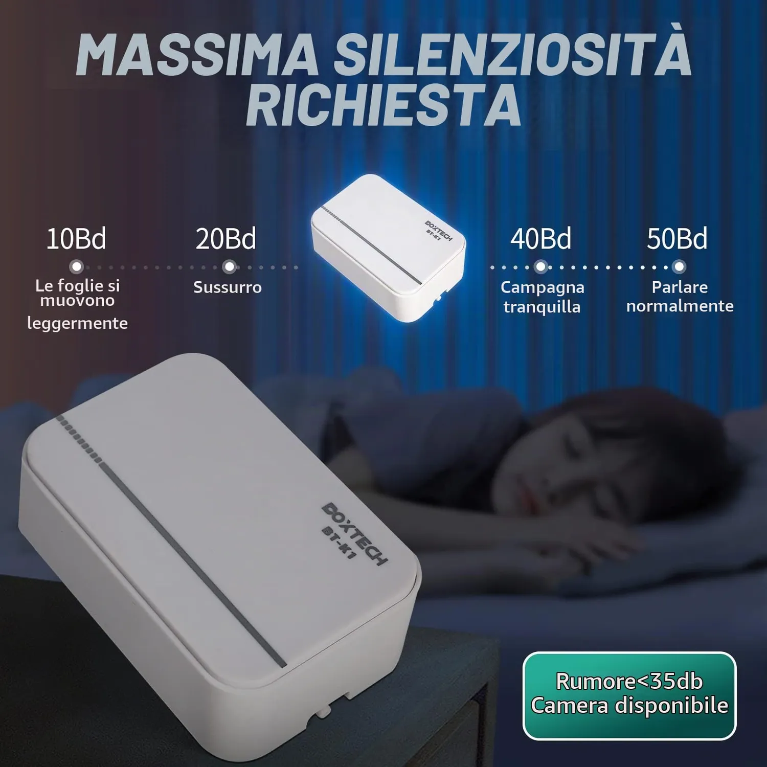 boxtech Pompa ad Aria 2W per Acquari 5-110 L Silenziosa