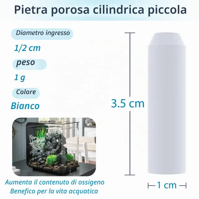 Pawfly HS-55 pietra porosa acquario 10 pezzi bolle medie