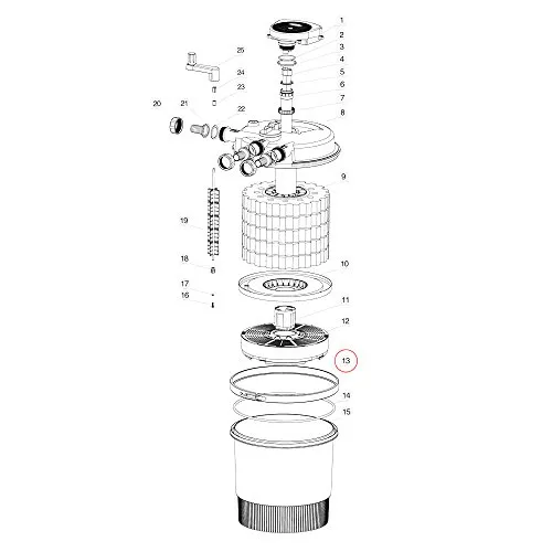 SunSun CPF-20000/30000/50000 clip esterna filtro pressione