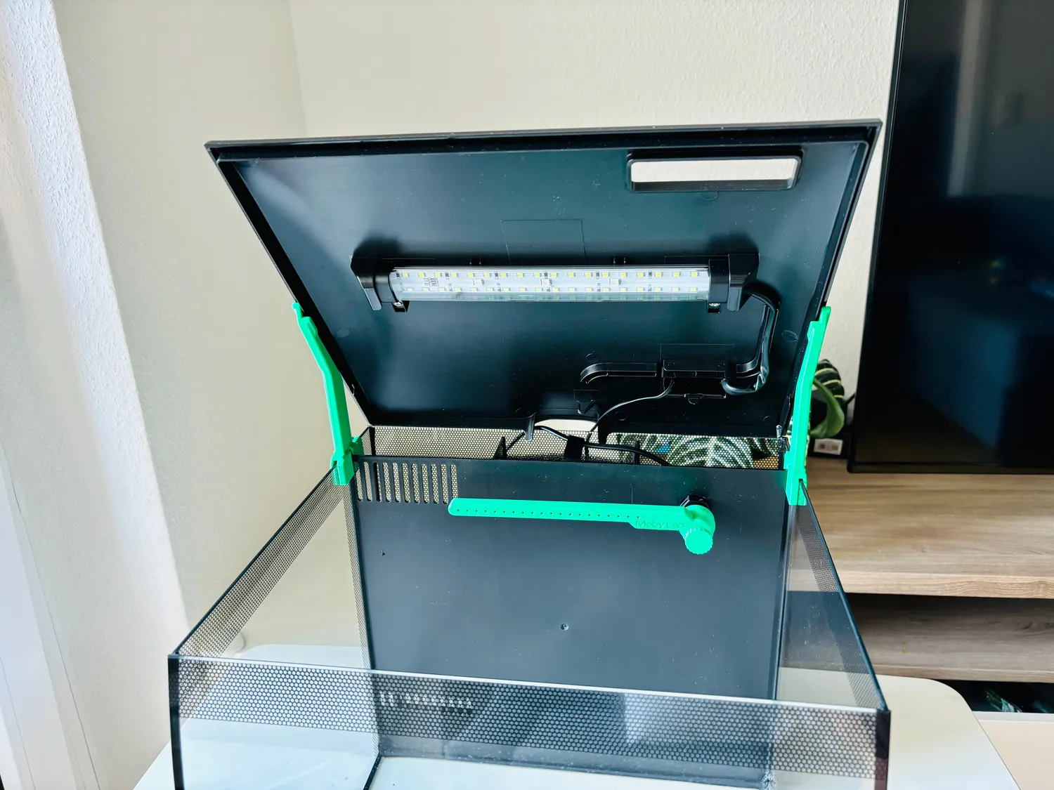 Moby Lab Fluval Flex 34L supporto coperchio acquario PETG