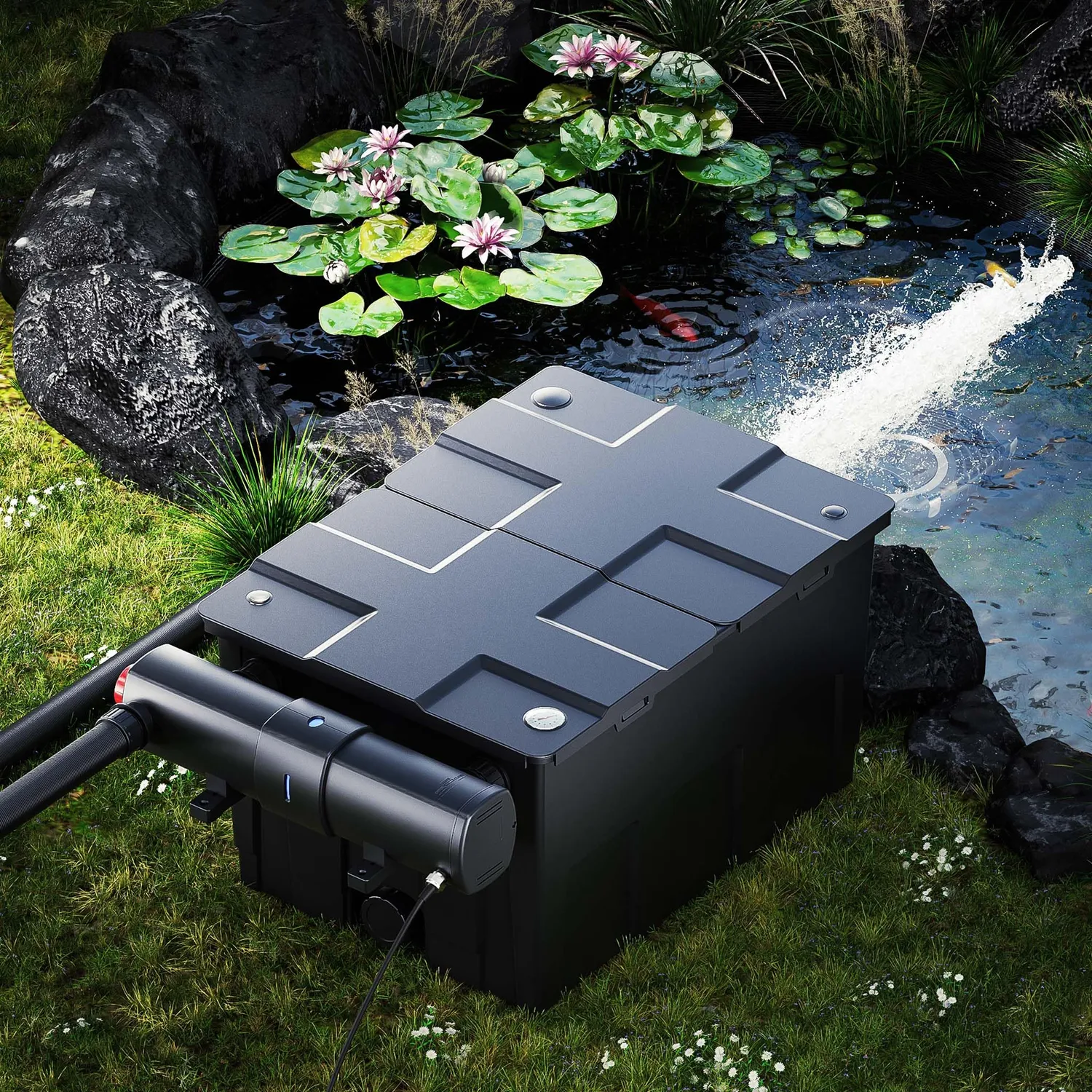 SunSun CUV-224 set filtro laghetto 60000L pompa NEO-10000
