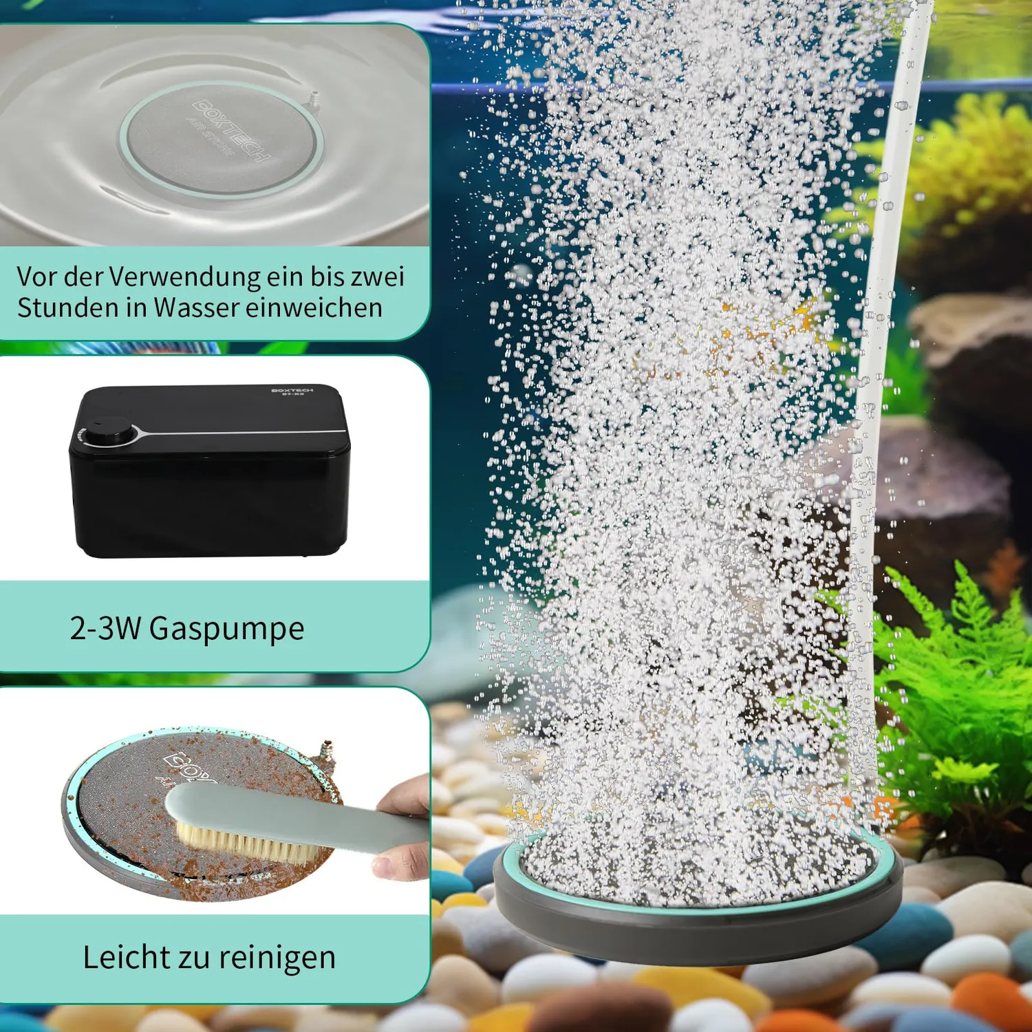 Boxtech Diffusore Aria Nano Disco 150 mm con Accessori