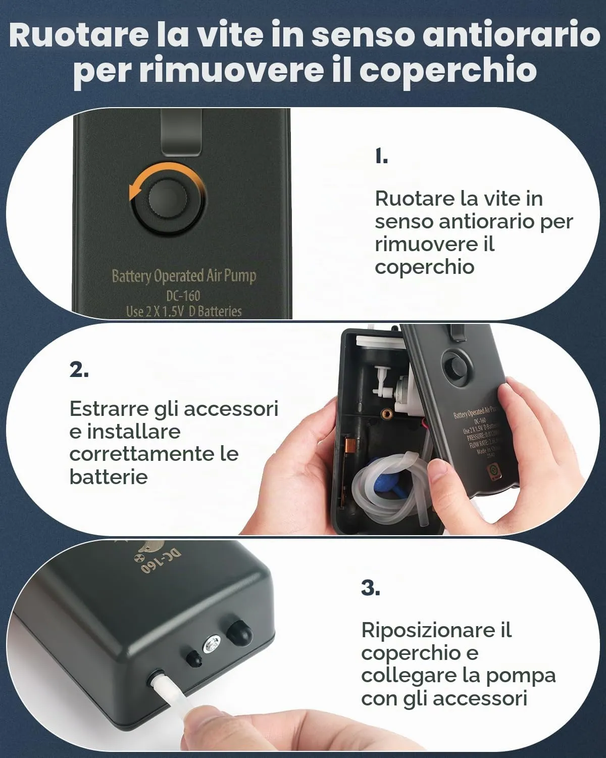 Pawfly Ossigenatore Batteria 2,5 l/min Portatile da Pesca