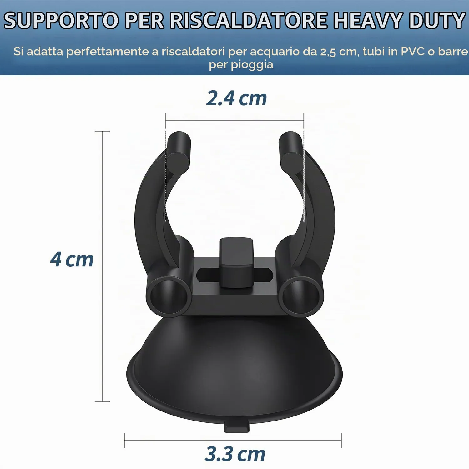 Pawfly ventose riscaldatore acquario clip 2,4 cm 12 pezzi