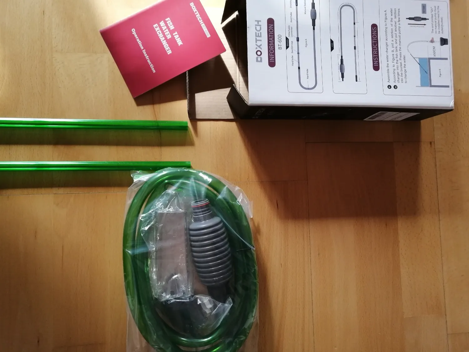 Boxtech Kit Sifone Cambio Acqua Acquario con Campana Ghiaia