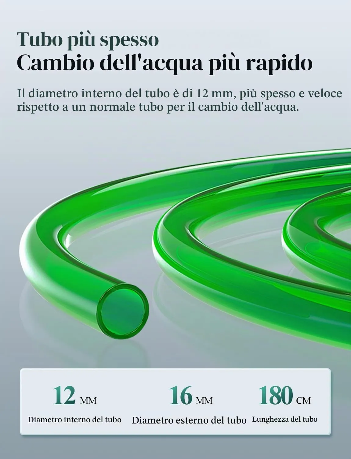 Boxtech Kit Sifone Cambio Acqua Acquario con Campana Ghiaia