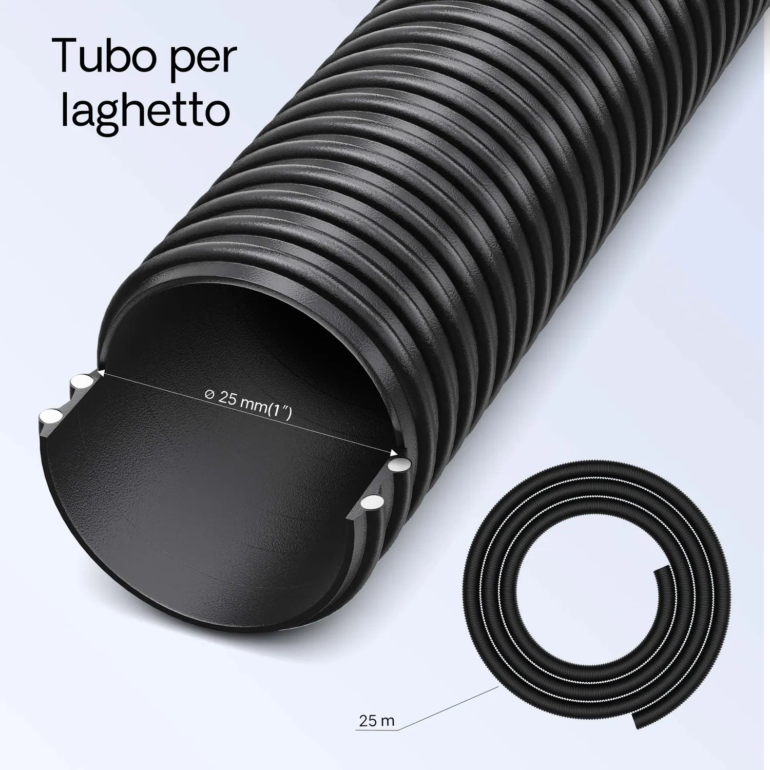 SunSun CBF-550 set filtro laghetto 60000L con tubo 25m