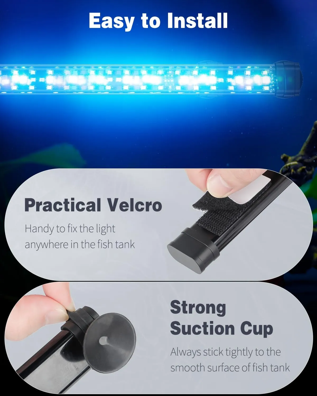 Pawfly Luce LED Acquario 30 cm 24/7 Spettro Completo