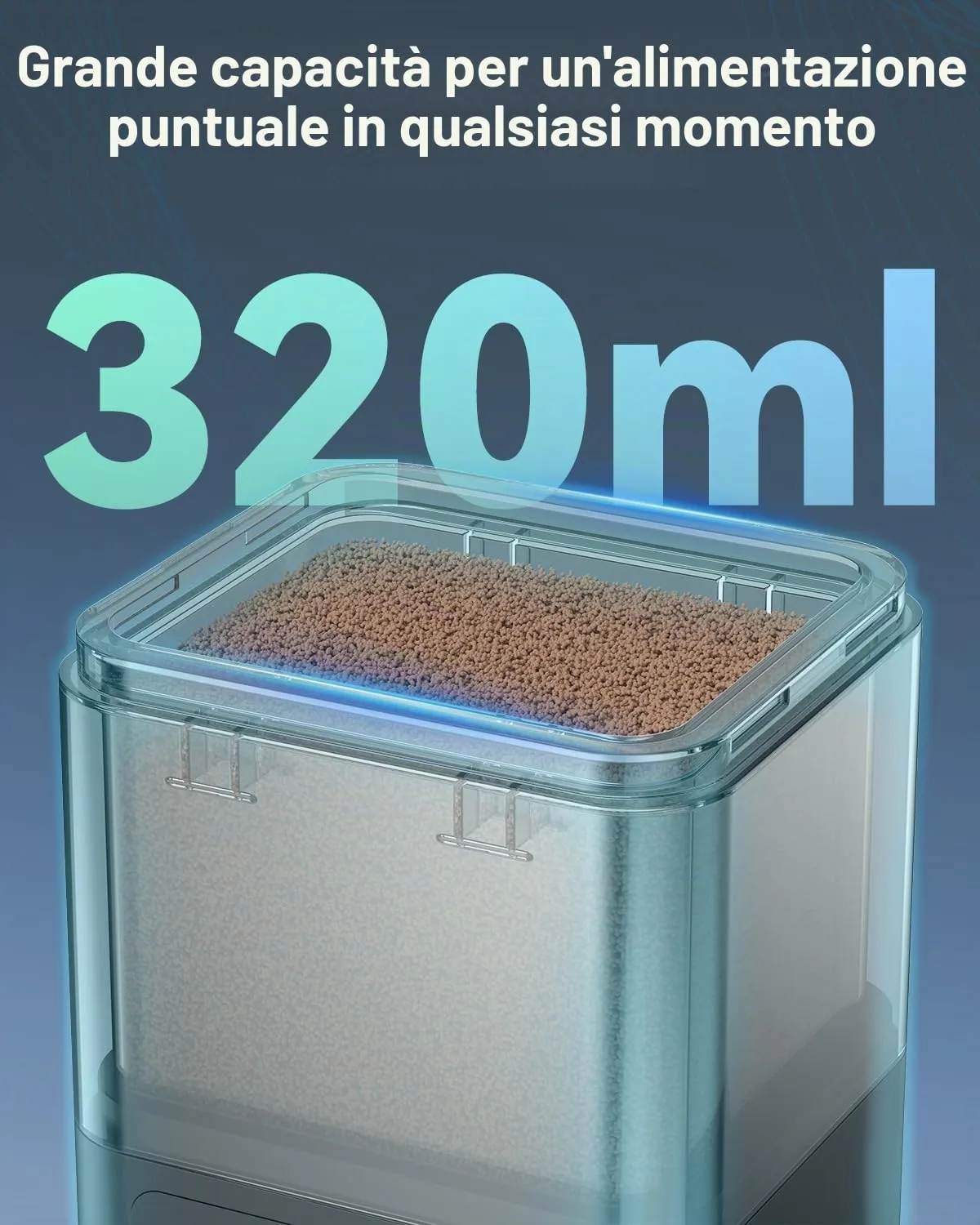 Pawfly Mangiatoia Automatica Pesci 320 ml Programmabile