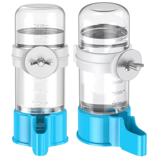 Pawfly beverino uccelli automatico 140 ml blu 2 pz