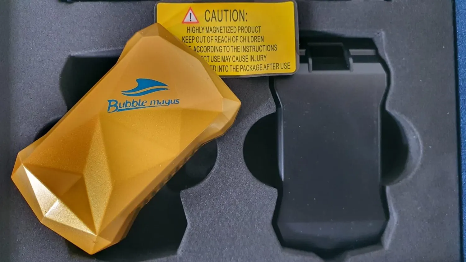 Bubble Magus Magnet Scraper M calamita 80x50 mm gialla