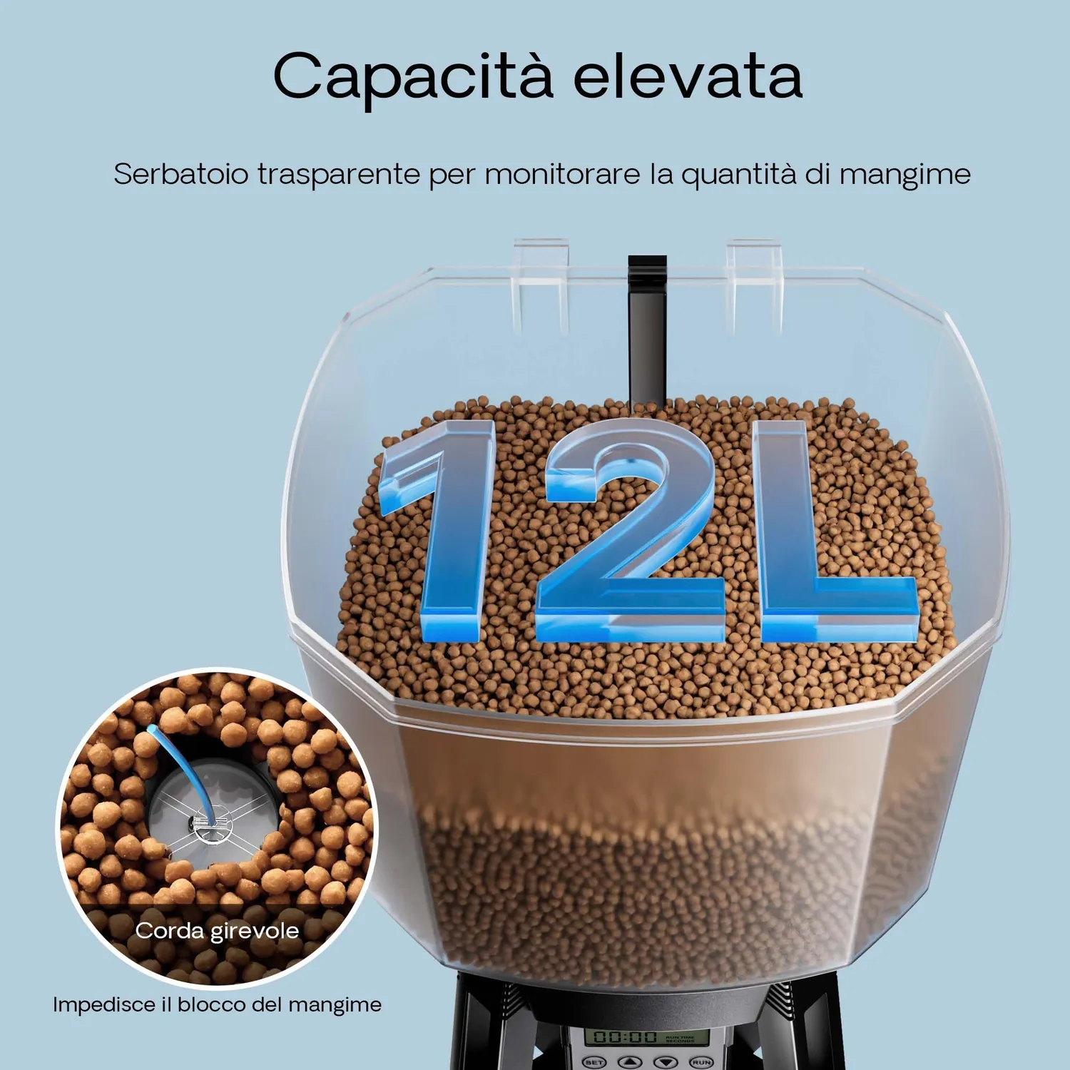 SunSun CFF-212 Mangiatoia Pesci Solare 12 L
