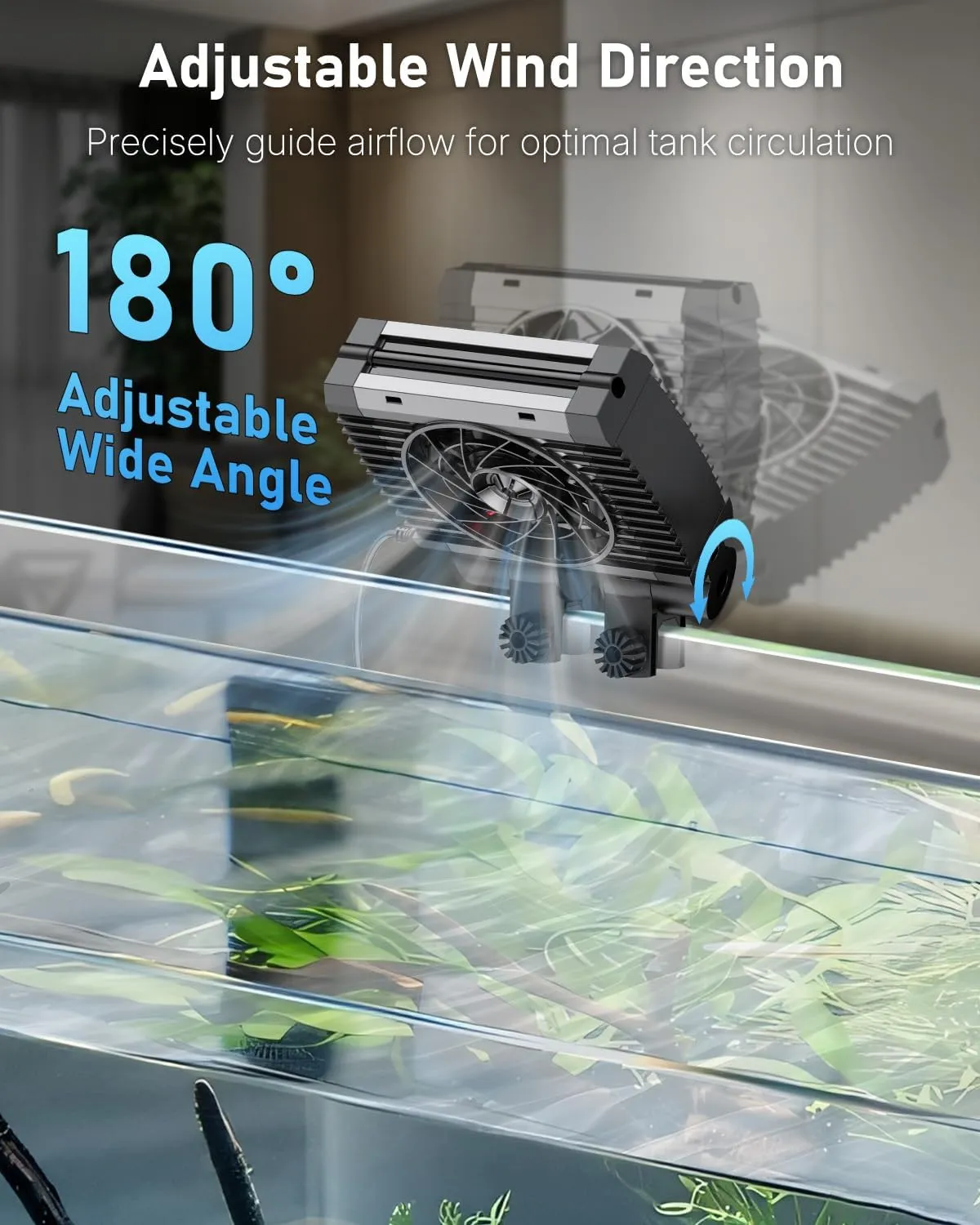 Pawfly Ventola Raffreddamento Acquario 1 Ventola Timer