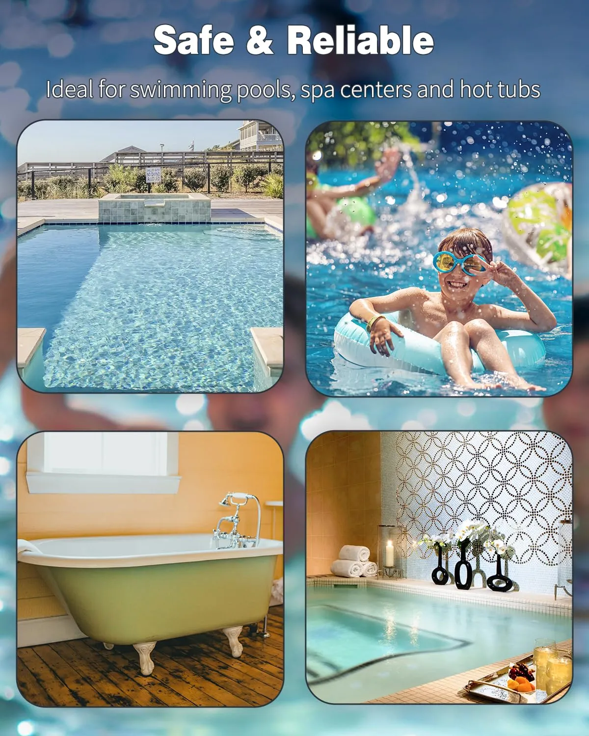 Pawfly 7 in 1 strisce test piscina 150 pezzi