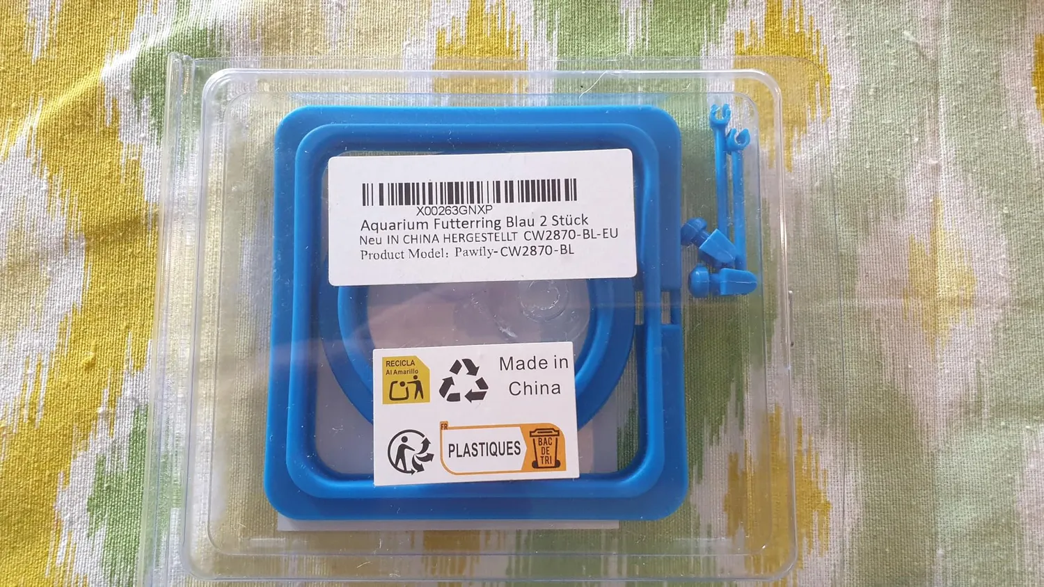 Pawfly Anello Alimentazione Pesci 2 Pezzi Rotondo Quadro