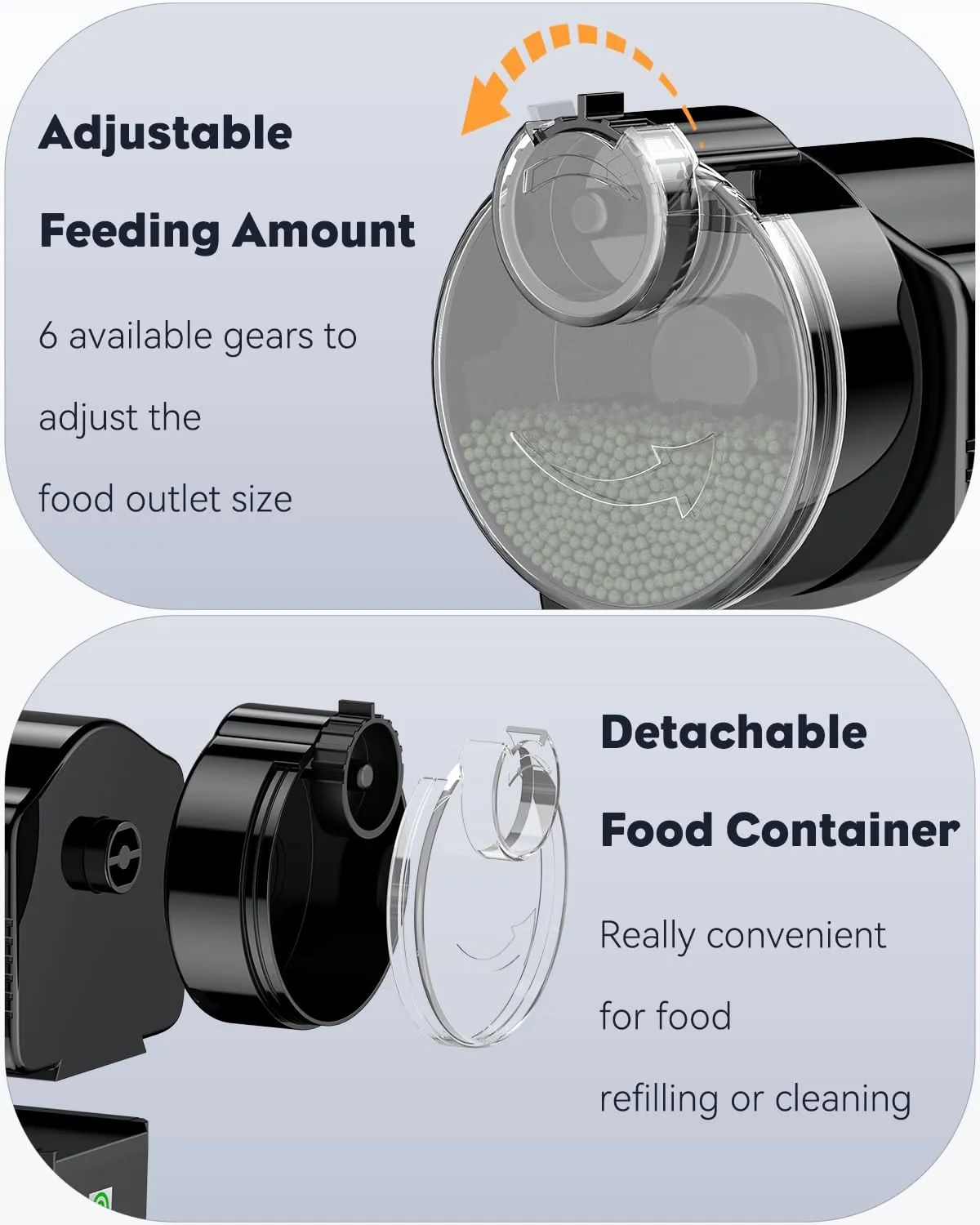 Pawfly distributore automatico pesci 60 ml a batteria