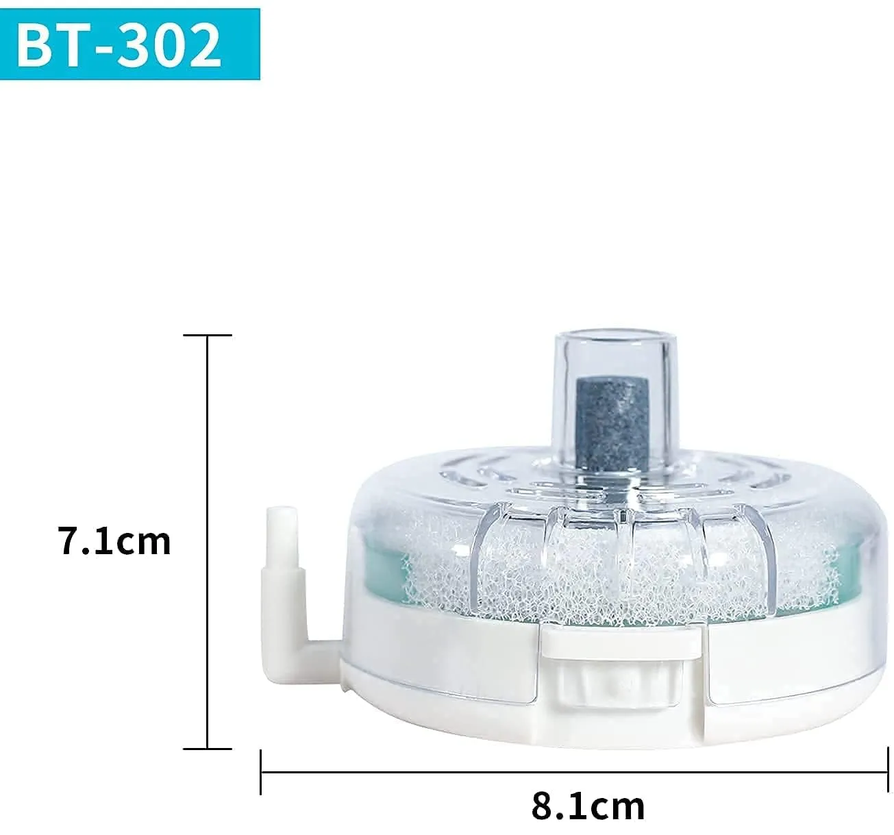 Boxtech Filtro Spugna Acquario Nano ad Aria 7 cm