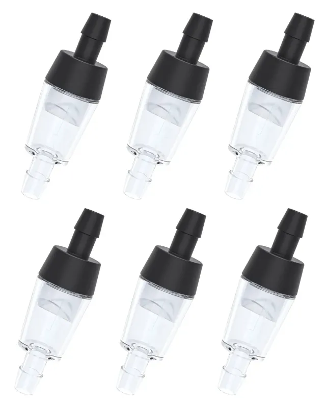 Pawfly valvole controllo nere acquario 6 pezzi