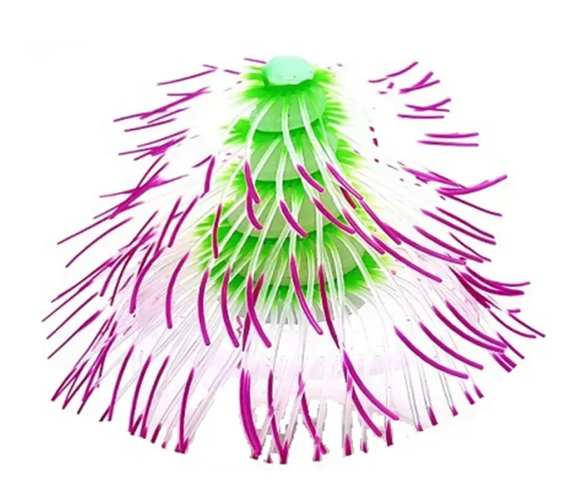 Aquariatech 10P decorazione silicone fluorescente 12x12x7 atossica