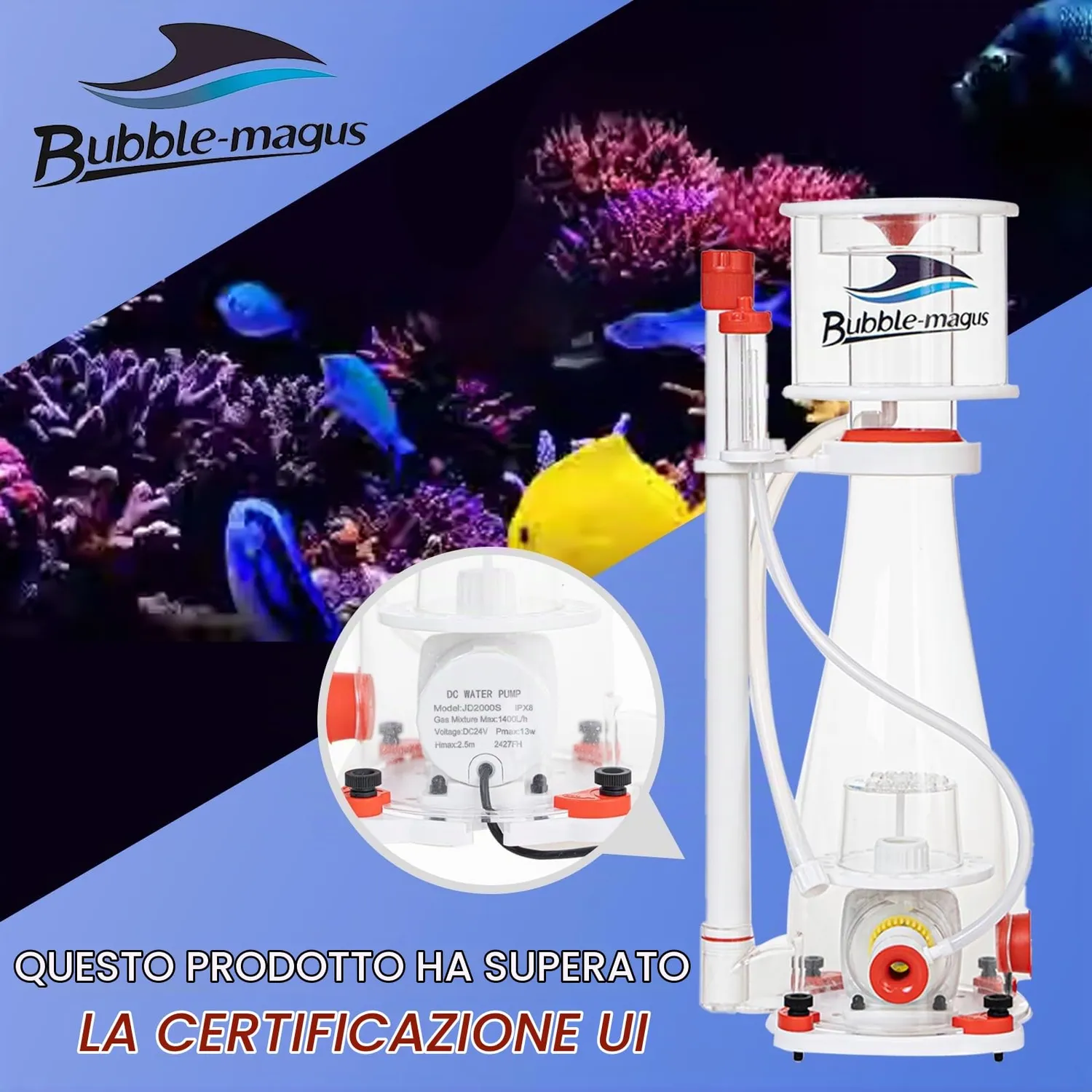 Bubble Magus Curve 5 schiumatoio marino 500-700L pompa SP1000