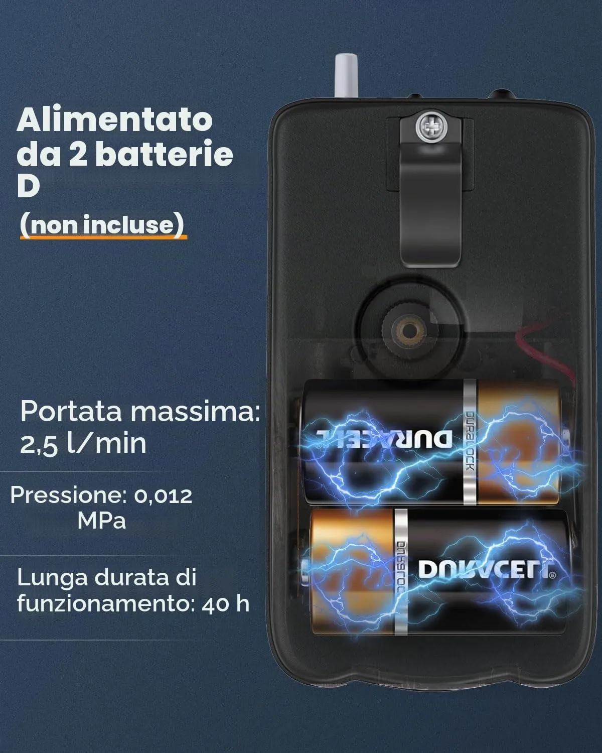 Pawfly Ossigenatore Batteria 2,5 l/min Portatile da Pesca