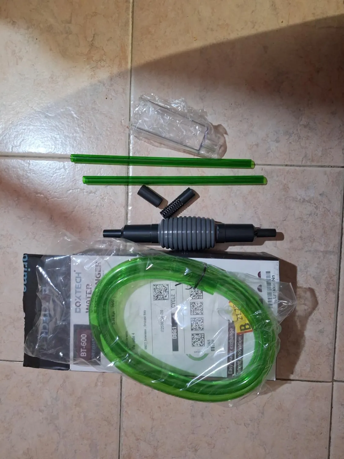 Boxtech Kit Sifone Cambio Acqua Acquario con Campana Ghiaia
