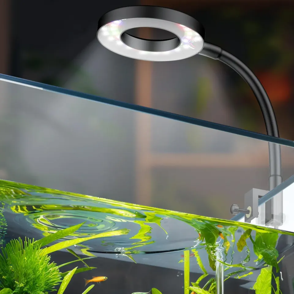Pawfly Lampada LED Acquario Clip USB 4,5W Spettro Completo