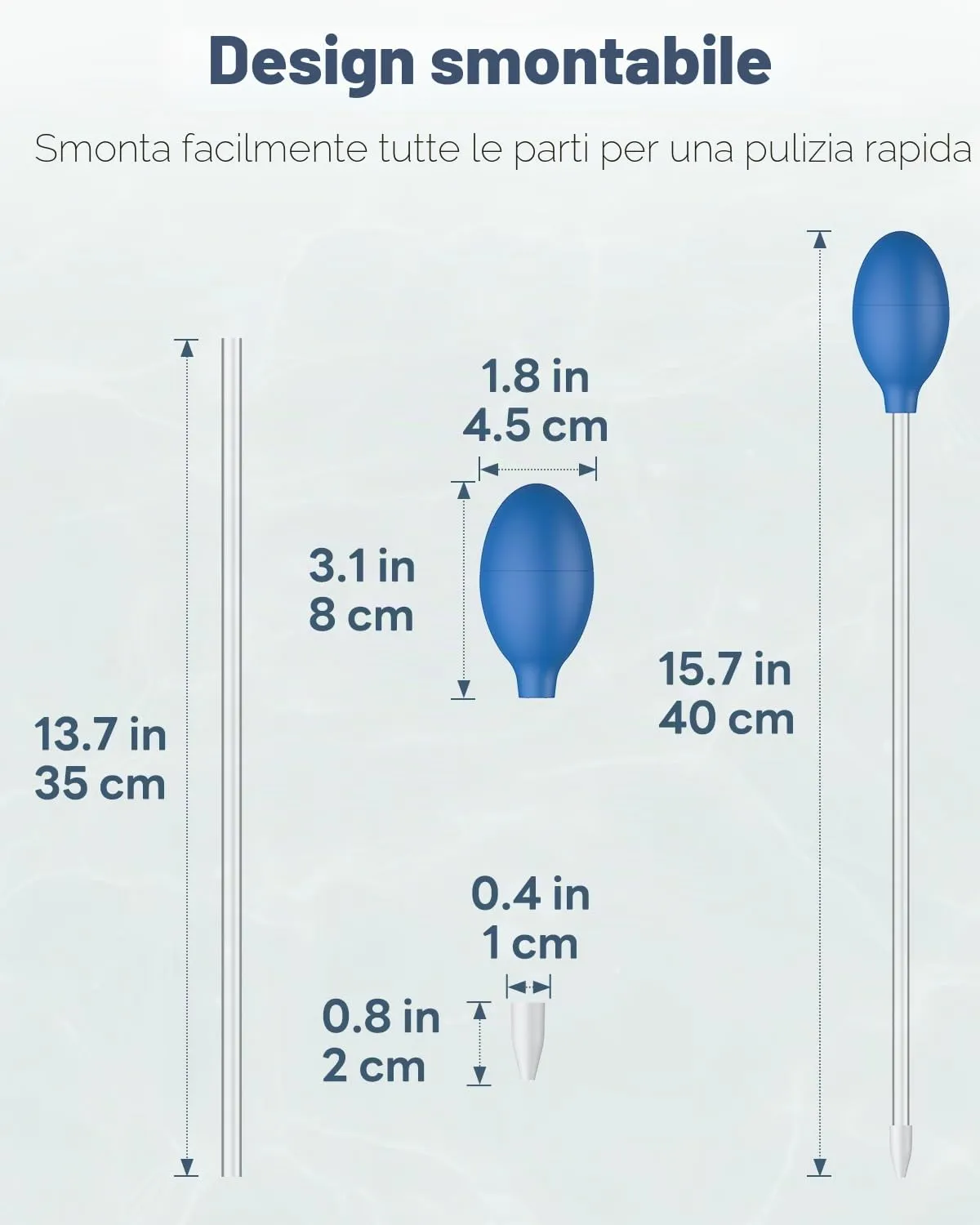 Pawfly Pipetta Acquario 35 cm 2 Pezzi per Coralli