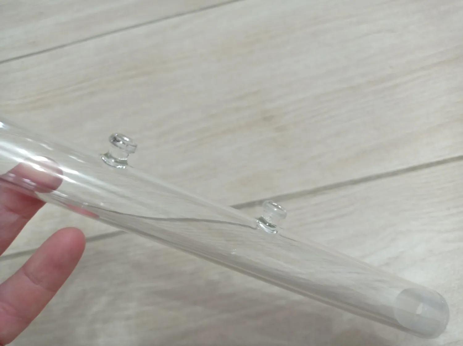 Pawfly tubo alimentazione pesci vetro 20 cm con ciotola