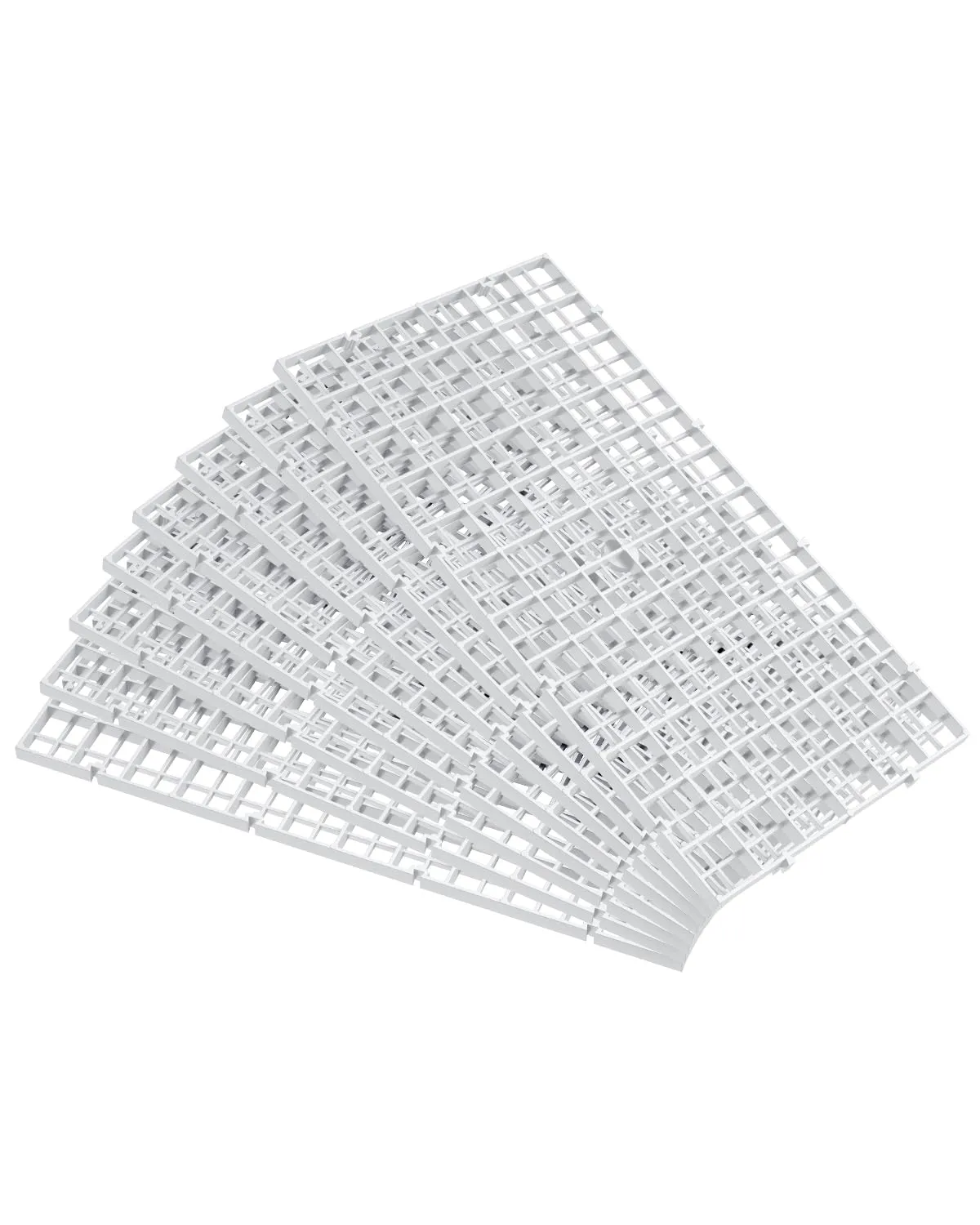 Pawfly Griglia Divisoria Acquario Plastica Bianca 4 Pezzi