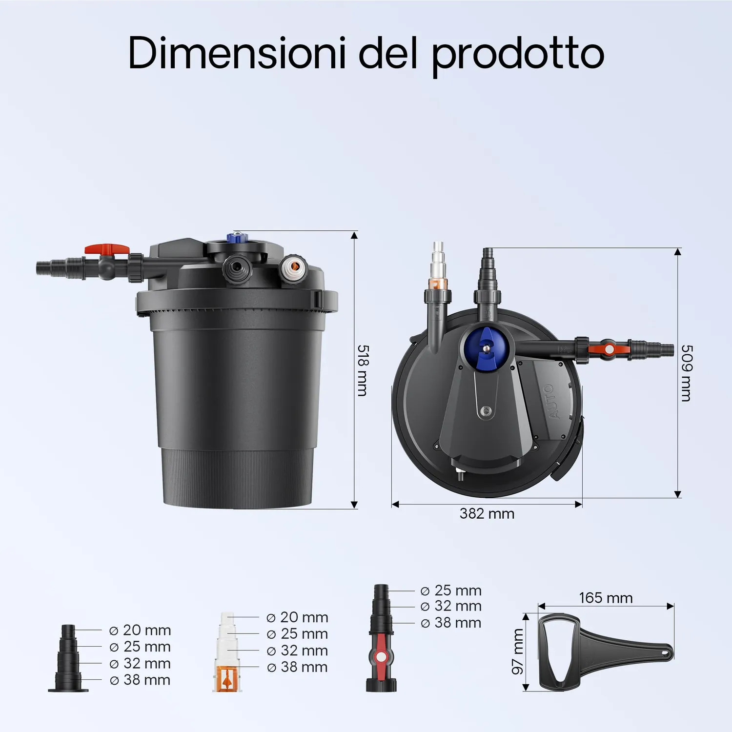 SunSun CPA-10000 filtro a pressione laghetto 10000 l/h UVC 11W