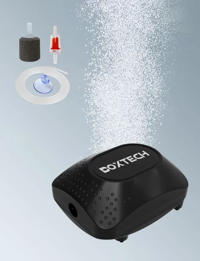 boxtech mini aeratore acquario 1,5W kit pietra aria