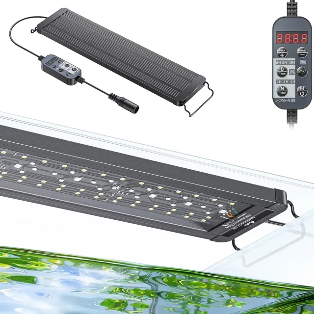Pawfly Luce LED Acquario 45-60 cm 6 Tasti 24/7