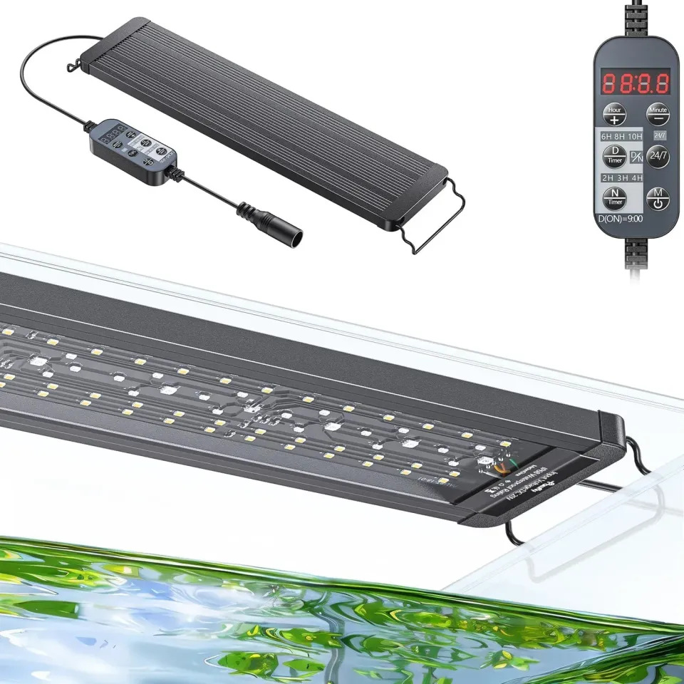 Pawfly Luce LED Acquario 45-60 cm 6 Tasti 24/7
